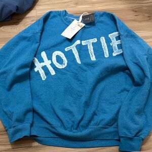 Urban Outfitters Blue "HOTTIE" Graphic Sweatshirt